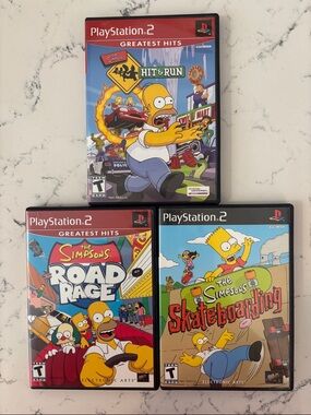 Bundle: Sony PlayStation 2 Simpsons Game Trio —
